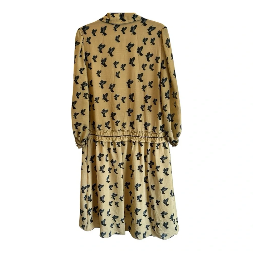 NWT Max Studio London Crow Print Dress Size XL - Picture 2 of 7